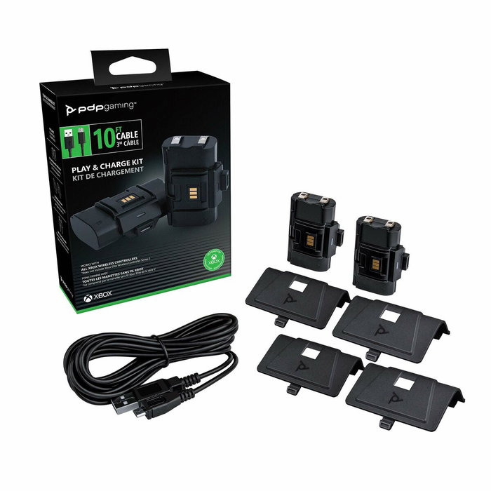 PDP Kit Play & Charge pour manettes Xbox One et Series X|S - Noir PDP Kit Play & Charge pour manettes Xbox One et Series X|S - Noir