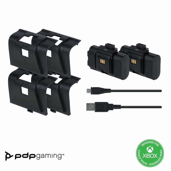 PDP Kit Play & Charge pour manettes Xbox One et Series X|S - Noir PDP Kit Play & Charge pour manettes Xbox One et Series X|S - Noir