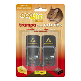 Flower Fin Lot de 2 pièges mécaniques pour rats