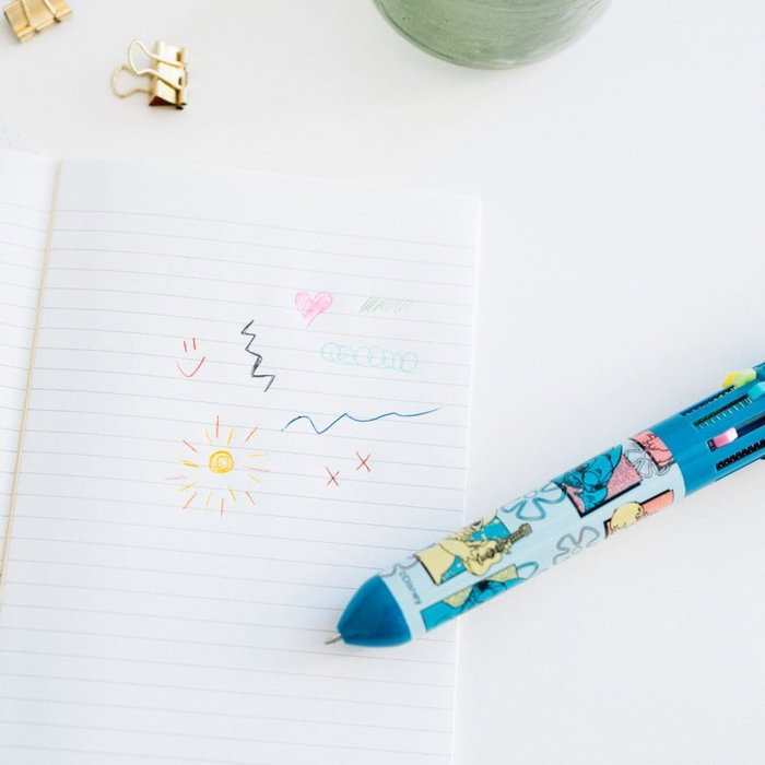 ERIK - Stylo 3D 10 couleurs avec personnage Stitch Disney en PVC - Stylo-bille décoratif