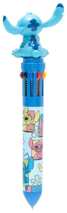 ERIK - Stylo 3D 10 couleurs avec personnage Stitch Disney en PVC - Stylo-bille décoratif
