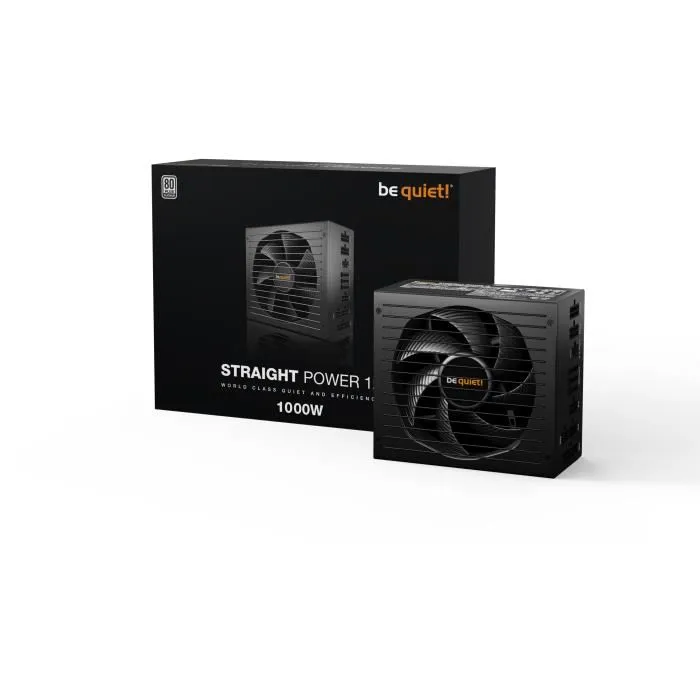 BE QUIET! Straight Power 12 Platinum 1000W - Alimentation PC Modulaire 80 PLUS Platinum ATX 3.1 PCIe 5.1 - Silencieux avec Ventilateur Silent Wings - Garantie 10 ans BE QUIET! Straight Power 12 Platinum 1000W - Alimentation PC Modulaire 80 PLUS Platinum ATX 3.1 PCIe 5.1 - Silencieux avec Ventilateur Silent Wings - Garantie 10 ans