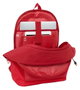 Safta - Mochila Sevilla FC Sac à dos double pour ordinateur portable 15.6 pouces avec chargeur USB et compartiment étanche - 31x44x18 cm