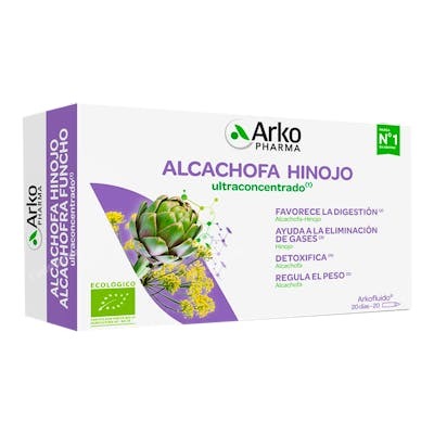 Arkopharma Arkofluido Artichaut + Fenouil 20 Ampoules Bio Arkopharma Arkofluido Artichaut + Fenouil 20 Ampoules Bio
