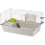 Ferplast Cavie 80X1 Cage pour cochons d'Inde et rongeurs 77 x 48 x 42 cm avec accessoires, gris clair