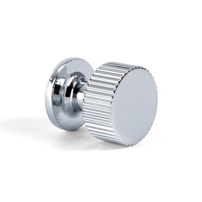 SYSTEM Pomo Aluminio Modèle Gera Ø26 mm avec Finition Chrome - Poignée Circulaire en Aluminium pour Portes et Tiroirs