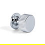 SYSTEM Pomo Aluminio Modèle Gera Ø26 mm avec Finition Chrome - Poignée Circulaire en Aluminium pour Portes et Tiroirs