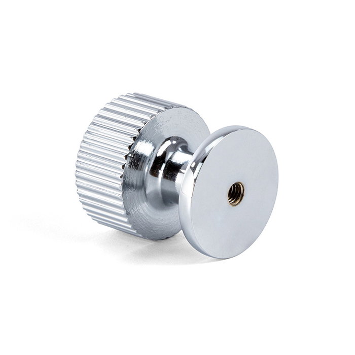 SYSTEM Pomo Aluminio Modèle Gera Ø26 mm avec Finition Chrome - Poignée Circulaire en Aluminium pour Portes et Tiroirs