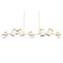 Home ESPRIT Suspension Blanc Bois Métal 104 X 18 X 164 CM