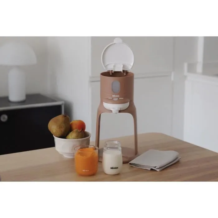 Beaba Bib'Expresso - Préparateur et chauffe-biberon multifonction, réchauffe eau et petits pots par bain-marie, température précise et instantanée, modèle Pralin Beaba Bib'Expresso - Préparateur et chauffe-biberon multifonction, réchauffe eau et petits pots par bain-marie, température précise et instantanée, modèle Pralin