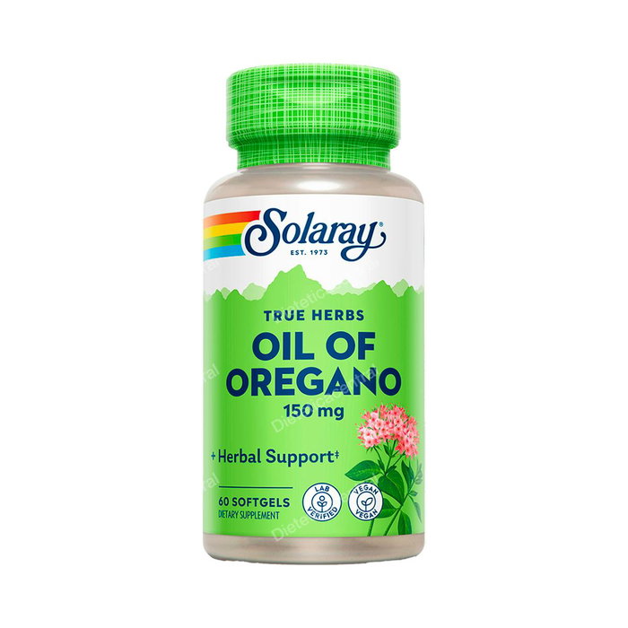SOLARAY Huile d'origan 150 mg, 60 perles