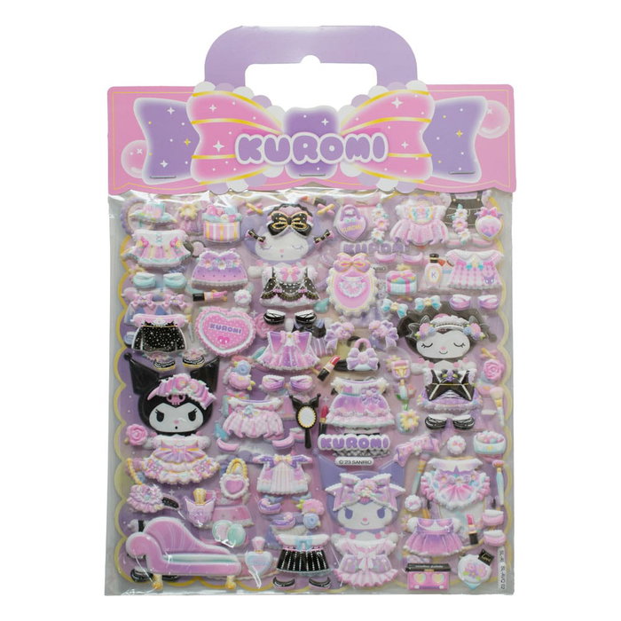Hello Kitty and Friends Autocollants Kuromi Puffy Assortiment (10)