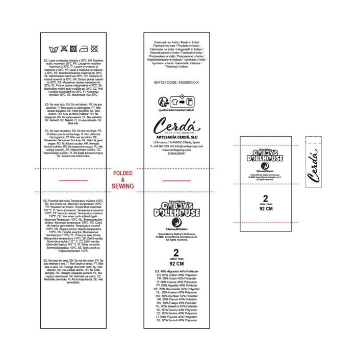 Sweat-shirt Enfant Gabby's Dollhouse Rose foncé Sweat-shirt Enfant Gabby's Dollhouse Rose foncé