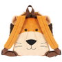 PERLETTI - Mochila reversible avec peluche Lenny Lion - Sac à dos pour enfant, 25 x 22 x 5 cm
