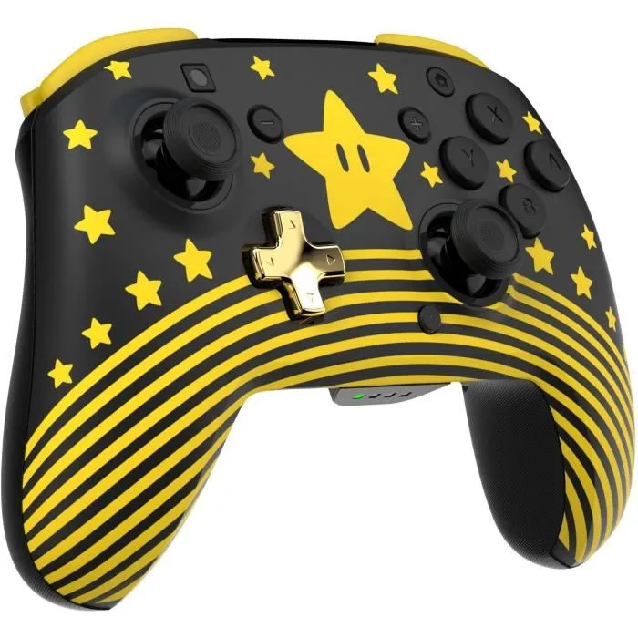 Turtle Beach TBC-8101-75 Rematch Super Mario Star - Manette de jeu sans fil phosphorescente pour Nintendo Switch, Switch Lite et OLED - Compatible Nintendo Switch 2