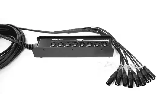 Cordial Boîtier de Scène 8 Entrées XLR 15 M Cordial Boîtier de Scène 8 Entrées XLR 15 M