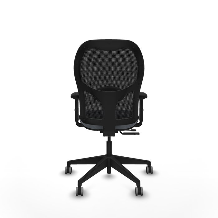 PIQUERAS Y CRESPO Chaise Alocén Synchrone Gris/Noir, Accoudoirs 2D, Roulettes Moquette 65mm PIQUERAS Y CRESPO Chaise Alocén Synchrone Gris/Noir, Accoudoirs 2D, Roulettes Moquette 65mm
