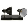 Grunding Lampe Noire 2xE14 Max 40W 360° 15 x 9 x 32 cm (Set de 4)