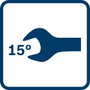Bosch Clé plate VDE 8 mm inclinée à 15°