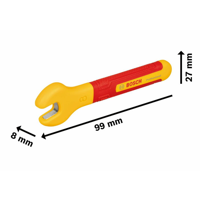 Bosch Clé plate VDE 8 mm inclinée à 15° Bosch Clé plate VDE 8 mm inclinée à 15°
