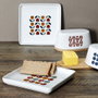 Home Deco Factory Plat carré Retro 18x18 cm décorations assorties