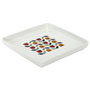 Home Deco Factory Plat carré Retro 18x18 cm décorations assorties
