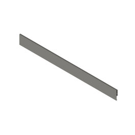 Herrajes Alk Perfil Métallique Qube Frontal H100 Finition Anthracite