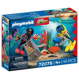 Playmobil Policiers plongeurs et trésor City Action