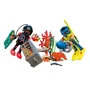 Playmobil 72078 Figurines - Policiers Plongeurs et Trésor, Épave et Coffre, Jouet pour Enfants, Figurine d'Action