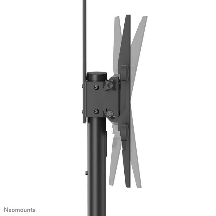 Neomounts PLASMA-M1900E Support Mobile au Sol pour Écrans/TV jusqu'à 70" - Rotation 90°, Réglable en Hauteur, Gestion des Câbles - Noir