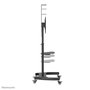 Neomounts PLASMA-M1900E Support Mobile au Sol pour Écrans/TV jusqu'à 70" - Rotation 90°, Réglable en Hauteur, Gestion des Câbles - Noir