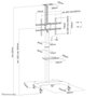 Neomounts PLASMA-M1900E Support Mobile au Sol pour Écrans/TV jusqu'à 70" - Rotation 90°, Réglable en Hauteur, Gestion des Câbles - Noir