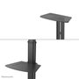 Neomounts PLASMA-M1900E Support Mobile au Sol pour Écrans/TV jusqu'à 70" - Rotation 90°, Réglable en Hauteur, Gestion des Câbles - Noir