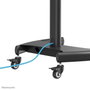 Neomounts PLASMA-M1900E Support Mobile au Sol pour Écrans/TV jusqu'à 70" - Rotation 90°, Réglable en Hauteur, Gestion des Câbles - Noir