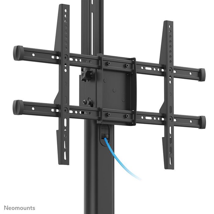Neomounts PLASMA-M1900E Support Mobile au Sol pour Écrans/TV jusqu'à 70" - Rotation 90°, Réglable en Hauteur, Gestion des Câbles - Noir