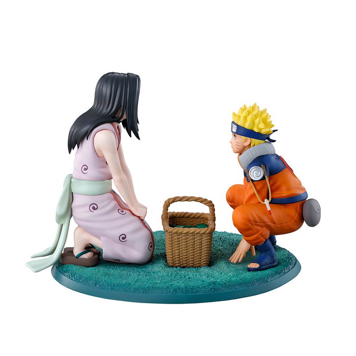 Banpresto Figurine Ichibansho Naruto Shippuden - Naruto Uzumaki et Haku (Pays des Vagues) 10 cm, Personnage, PVC, Collectible