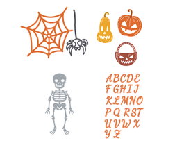 Misskuty Set de 4 Emporte-pièces Fins ZAG Halloween et Alphabet