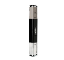 L'Oreal Paris Infallible Vernis à ongles 2-en-1, 002 Gris Éternel (Pack de 2 x 5 ml)