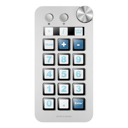 Mars Gaming MSD-NEOW Contrôleur Deck Professionnel 15 Touches LCD Programmables Rétroéclairées, Écran de Surveillance, Molette de Contrôle, Blanc, USB-C