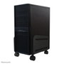 Neomounts Support CPU pour tour d'ordinateur sous bureau, modèle CPU-M100BLACK - Noir, ajustable 12-21 cm, avec roulettes