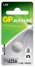 GP Pile bouton alcaline PX625A, 1 unité