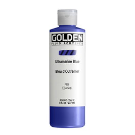 Golden Couleurs Acryliques Fluides Bleu Outremer 237 ml