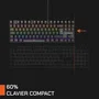Nova Gaming Sculptor - Clavier mécanique gamer TKL compact sans pavé numérique, switches mécaniques, rétroéclairage LED RGB personnalisable, pour jeu compétitif et setup minimaliste