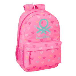 Cartable Benetton Heart Rose 30 x 46 x 14 cm
