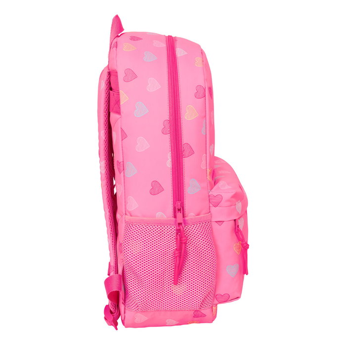 Cartable Benetton Heart Rose 30 x 46 x 14 cm