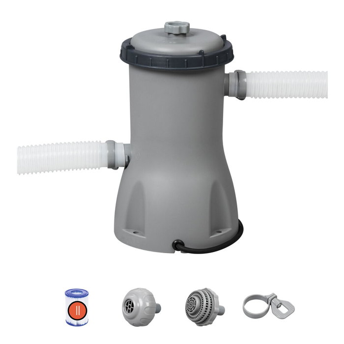 Bestway - Filtre à cartouche de piscine, débit 3028 L/h - Type II - Pour piscines de 1100 à 17400 litres