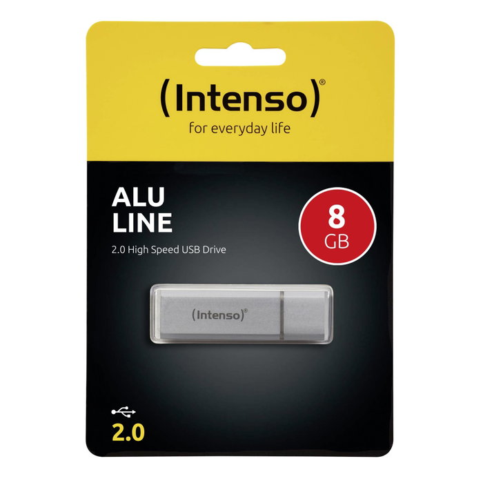 Intenso Alu Line 8 Go USB 2.0 Argent