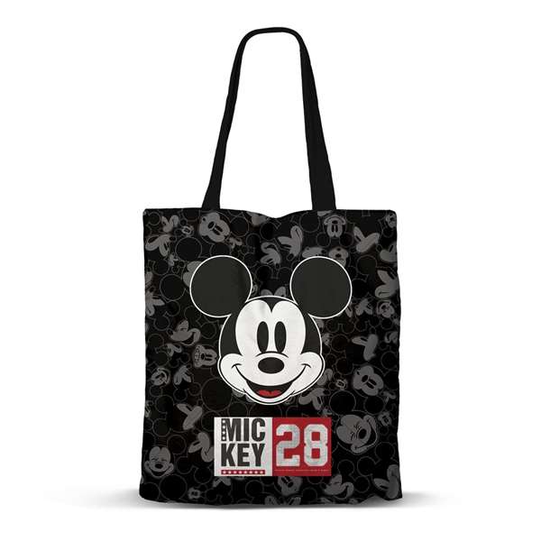 Karactermania Sac de Courses Shopping Mickey Mouse Year 33 - 33 x 40 cm - 70% Polyester 30% Coton - Noir