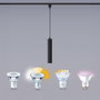 Philips Lampe de plafond suspendue Easylink Paxie, noir, GU10, ø55 x 300 mm