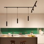 Philips Lampe de plafond suspendue Easylink Paxie, noir, GU10, ø55 x 300 mm